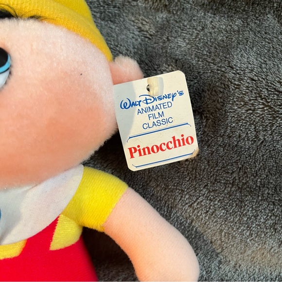 Disney Pinocchio Plush Stuffed Doll Toy Animated Classic Film 8" 1980 Vintage - Picture 2 of 6